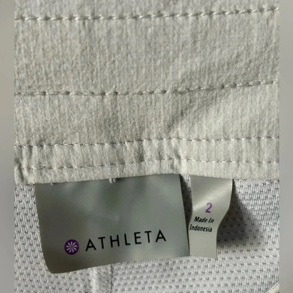 Athleta Side Zip Tie Waist Skort Gray Size 2